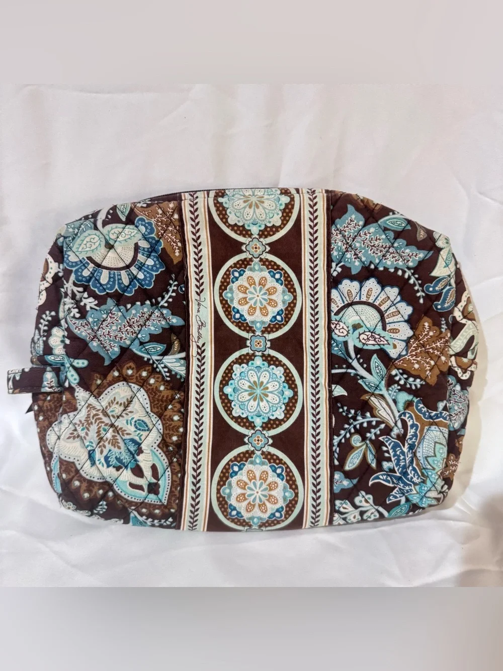 Vintage Vera Bradley Java Blue 4 Bag Travel & Makeup Bag Set Y2K Quilted NWOT